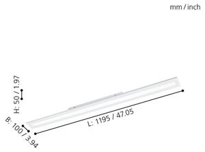 Eglo 98206 - LED Zatemnitveni panel SALOBRENA-A LED/30W/230V + daljinski upravljalnik