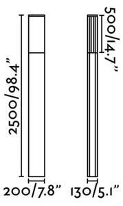 FARO 74444E - Zunanja svetilka DATNA 2G11/36W/230V IP65