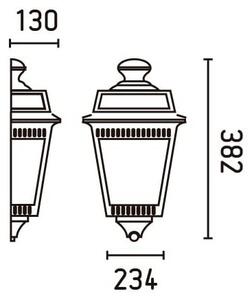 FARO 71424 - Zunanja stenska svetilka ARGOT 1xE27/100W/230V IP44