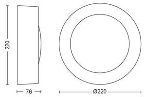 Philips 17465/30/P7 - LED RGB Zunanja svetilka Hue DAYLO LED/15W/230V IP44