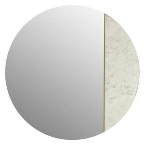 STENSKO OGLEDALO, 70/70/3 cm steklo, kamen, leseni material