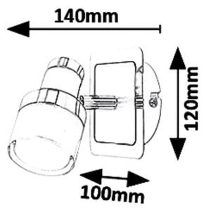 Rabalux 5021 - LED Stenski reflektor HAROLD LED/5W/230V IP44