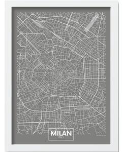 Plakat z okvirjem 40x55 cm Milan – Wallity