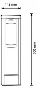 Zunanja svetilka SPECTRA 1xE27/10W/230V IP44 50 cm