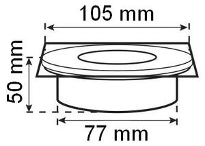 Ranex RA-5000198 - LED Solarna svetilka za dovozno pot LED/0,12W/2xAAA IP67 nerjaveče jeklo