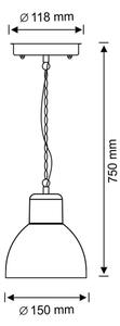 Zunanji lestenec ARNE 1xE27/10W/230V IP44