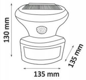 LED Solarni reflektor s senzorjem LED/5W/3,7V IP44