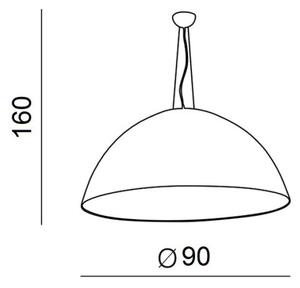 Azzardo AZ1402 - Lestenec na vrvici MAGMA 4xE27/60W/230V