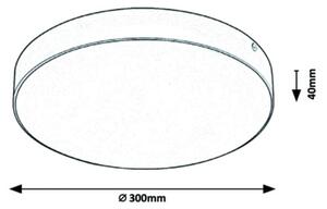 Rabalux - LED Stropna svetilka LED/24W/230V 3000-6000K IP44 bela