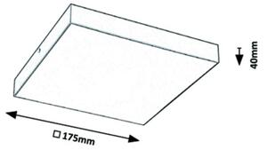 Rabalux - LED Zatemnitvena stropna svetilka LED/18W/230V 3000-6000K IP44 črna