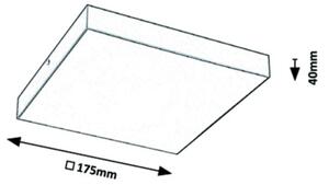 Rabalux - LED Kopalniška stropna svetilka LED/18W/230V 3000-6000K IP44 bela