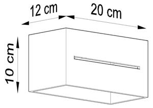 Stenska svetilka LOBO 2xG9/40W/230V siva