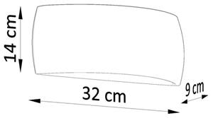 Sollux SL.0875 - Stenska svetilka PONTIUS 1xG9/40W/230V siva