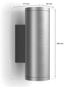 Philips 17463/47/P7 - LED RGBW Zunanja svetilka Hue APPEAR 2xLED/8W/230V IP44