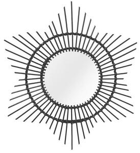 STENSKO OGLEDALO, 70/70/2 cm les, steklo, leseni material