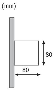 Paulmann 18001 - 2xLED/3W IP65 Zunanja stenska svetilka CYBO 230V bela