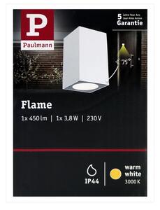 Paulmann 94329 - LED/3,8W IP44 Zunanja stenska svetilka FLAME 230V bela