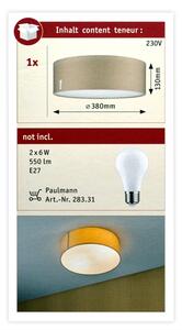 Paulmann 70952 - 2xE27/20W Stropna svetilka MARI 230V bež