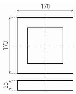 LED Stropna svetilka FENIX LED/12W/230V 2800K 17 cm