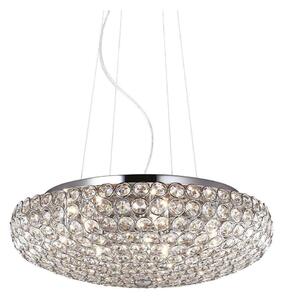 Ideal Lux - Kristalni lestenec na vrvici KING 7xG9/40W/230V pr. 46 cm krom