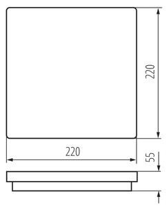 Kanlux 33349 - LED Zunanja stenska svetilka BENO LED/18W/230V 4000K IP54