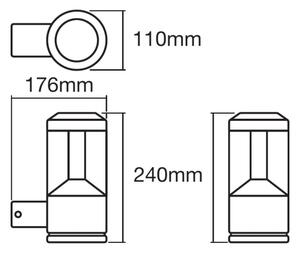 Ledvance - LED RGBW Zatemnitvena stenska svetilka SMART+ MODERN LED/12W/230V IP44 BT