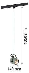 Argon 4313 - Lestenec za tračni sistem NET 1xE27/15W/230V zelena