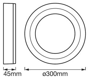 Ledvance - LED Stropna svetilka ROUND LED/18W/230V d. 30 cm