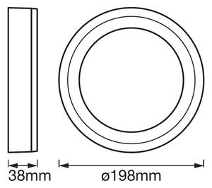 Ledvance - LED Stropna svetilka ROUND LED/15W/230V d. 20 cm