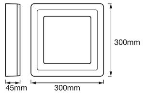 Ledvance - LED Stropna svetilka SQUARE LED/18W/230V