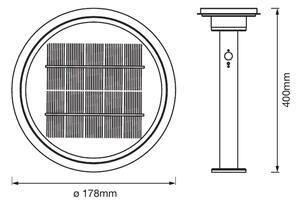 Ledvance - LED Zatemnitvena solarna svetilka s senzorjem CIRCLE LED/6W/3,2V IP44