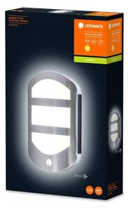 Ledvance - LED Zunanja stenska svetilka s senzorjem PLATE LED/12,5W/230V IP44