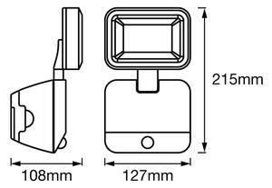 Ledvance - LED Zunanji stenski reflektor s senzorjem SPOTLIGHT LED/4W/6V IP54