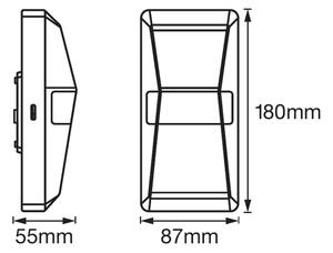 Ledvance - LED Zunanja stenska svetilka s senzorjem UPDOWN LED/10W/230V IP55