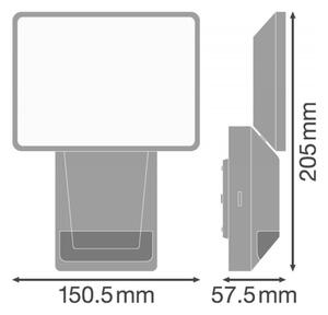 Ledvance - LED Zunanja stenska svetilka s senzorjem FLOOD LED/15W/230V IP55