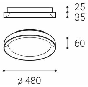 LED2 - LED Stropna svetilka BELLA SLIM LED/38W/230V 3000/4000K črna