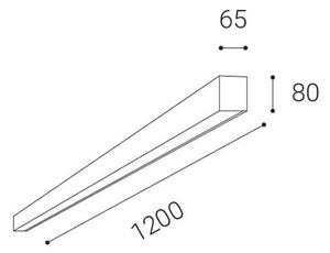 LED2 - LED Vgradna stropna svetilka LINO LED/30W/230V 3000/3500/4000K črna