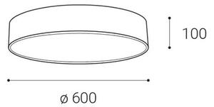 LED2 - LED Stropna svetilka MONO LED/60W/230V 3000/4000K bela