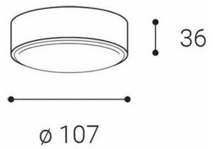 LED2 - LED Stropna svetilka ROLO LED/6W/230V IP65 antracit