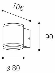 LED2 - Zunanja stenska svetilka MIDO 1xGU10/50W/230V antracit IP54