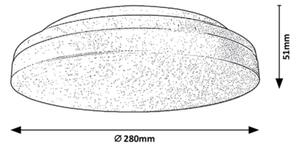 Rabalux - LED Kopalniška stropna svetilka LED/24W/230V IP54 3000K/4000K/6000K