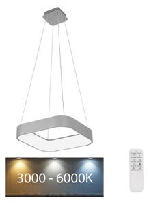 Rabalux - LED Zatemnitveni lestenec na vrvici LED/28W/230V kvadrat 3000-6000K + Daljinski upravljalnik