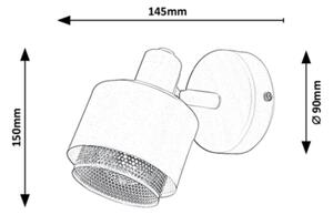Rabalux - Stenska svetilka 1xE14/40W/230V
