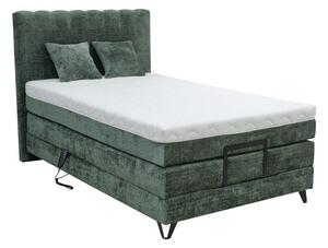 POSTELJA BOXSPRING 120 cm x 200 cm , tekstil, leseni material