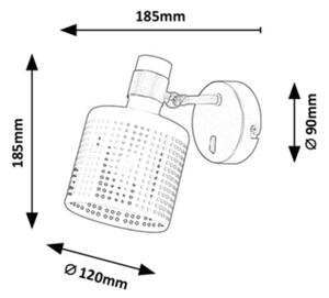Rabalux - Stenska svetilka 1xE27/9W/230V