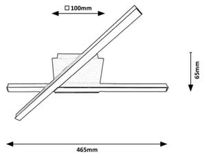 Rabalux - LED Stropna svetilka 2xLED/14W/230V