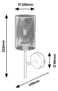 Rabalux - Stenska svetilka 1xE14/25W/230V