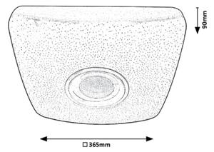 Rabalux - LED RGB Zatemnitvena stropna svetilka z zvočnikom LED/18W/230V + Daljinski upravljalnik