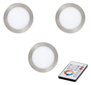 Eglo 78736 - SET 3x LED Zatemnitvena vgradna svetilka TINUS LED/11W/230V + Daljinski upravljalnik