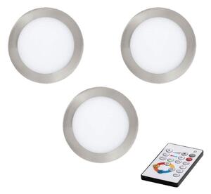 Eglo 78661 - SET 3x LED Zatemnitvena vgradna svetika TINUS LED/6W/230V + Daljinski upravljalnik